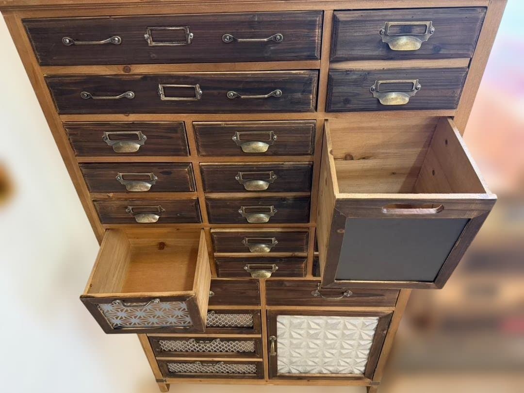 インダストリアル　キャビネット　マルチラック　リビングボード　棚　ラック　レトロ