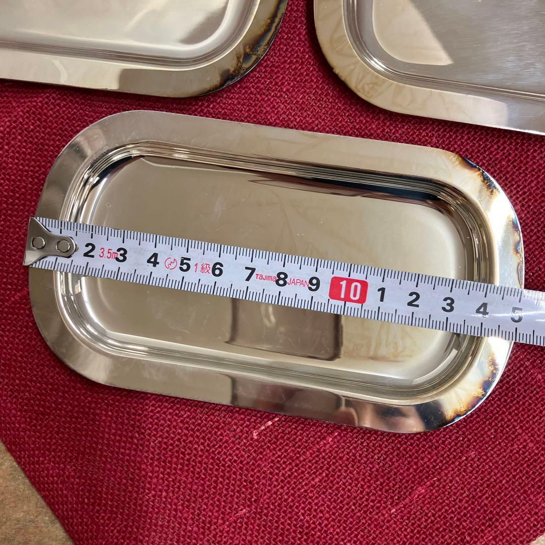 ユキワ銀メッキ角トレー12枚