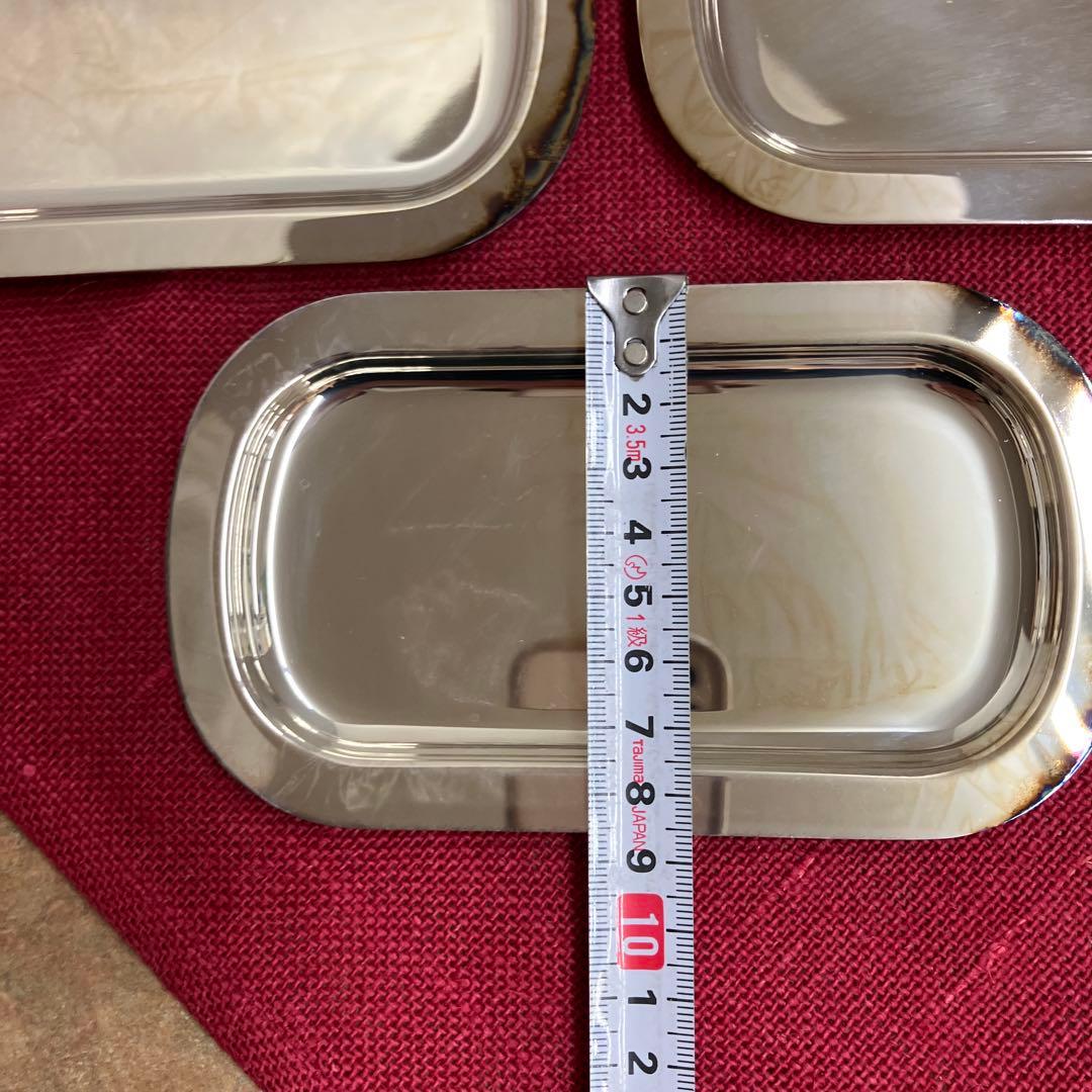 ユキワ銀メッキ角トレー12枚