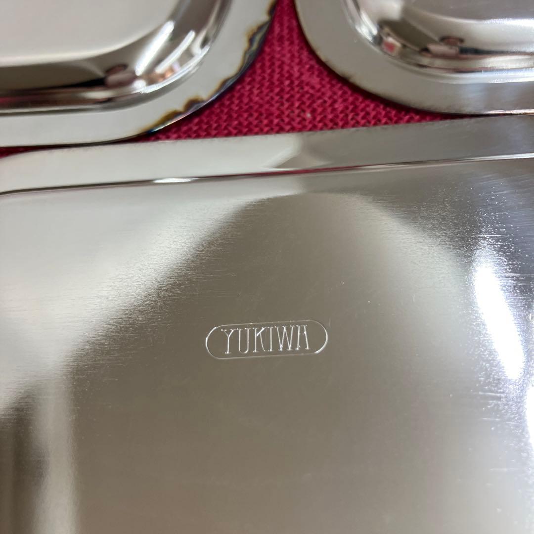 ユキワ銀メッキ角トレー12枚