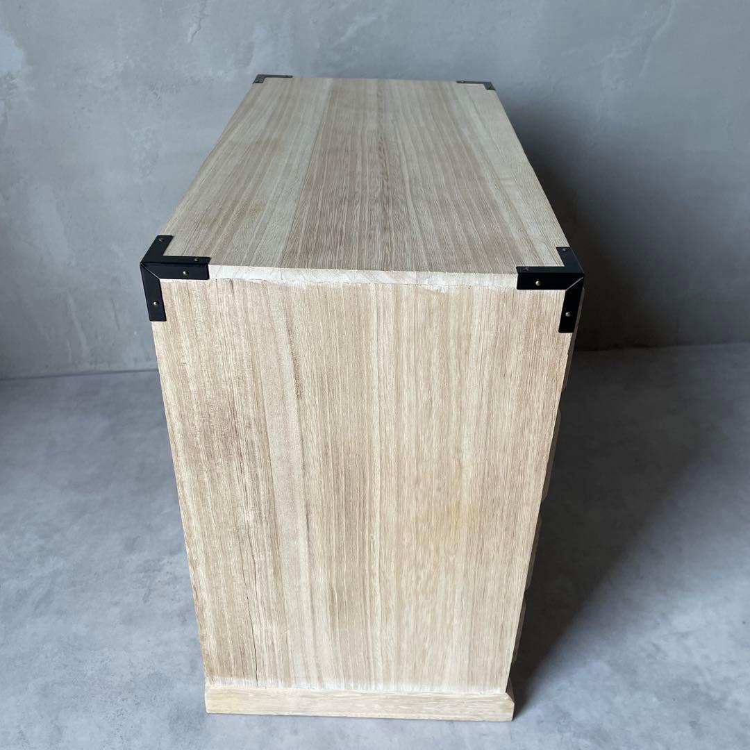 木製 桐 薬箪笥 小抽斗 7杯 小物入れ 引き出し 裁縫箱 白木 和風チェスト