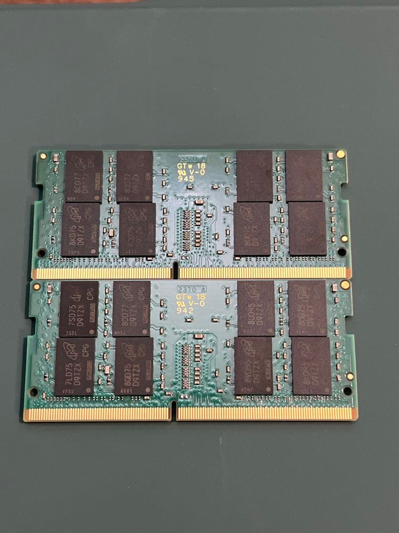 Crucial DDR4 SODIMM 計32GB 16GB×2枚 動作確認済