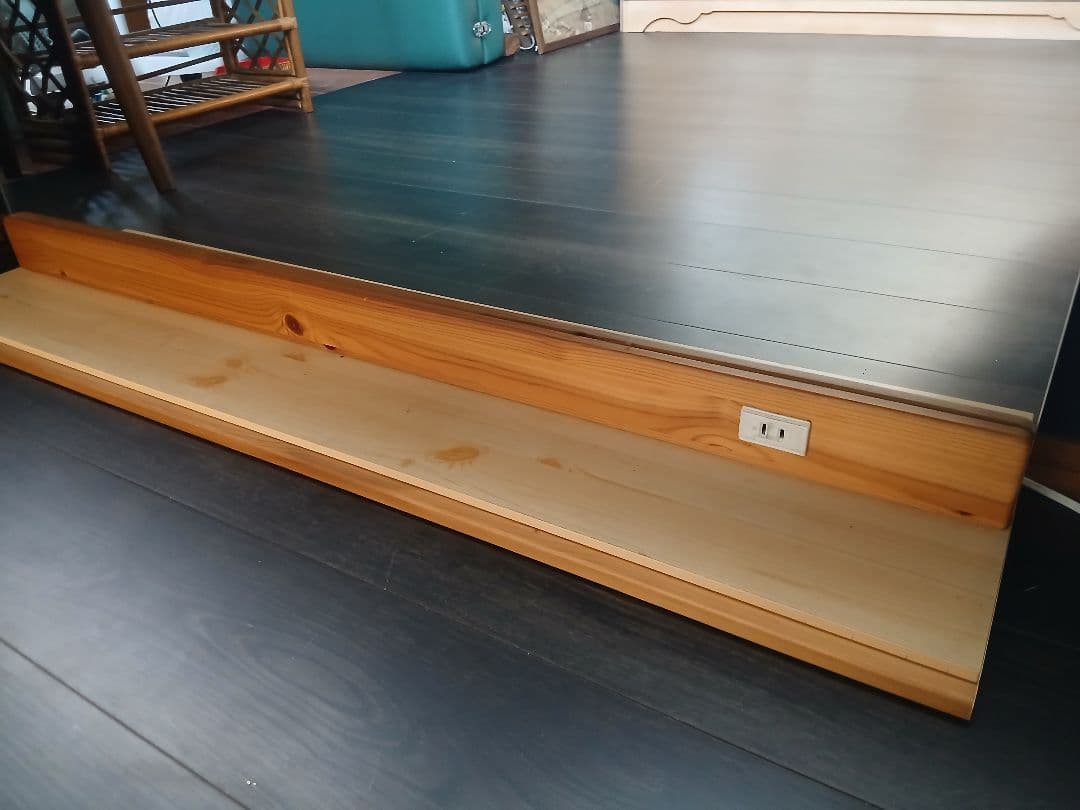 大型 半円形 卓上ミラー 電源付き ベッドサイド ドレッサー