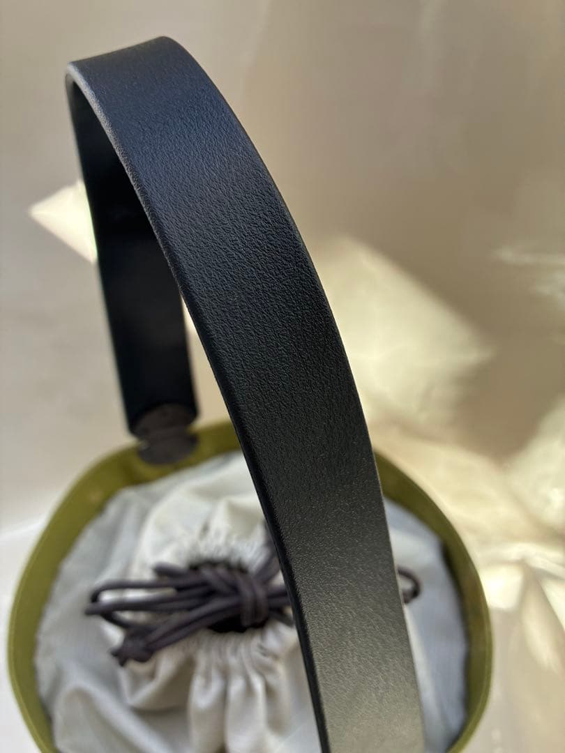 帯リメイク花柄オリーブグリーン円筒ハンドバッグ☆26-1