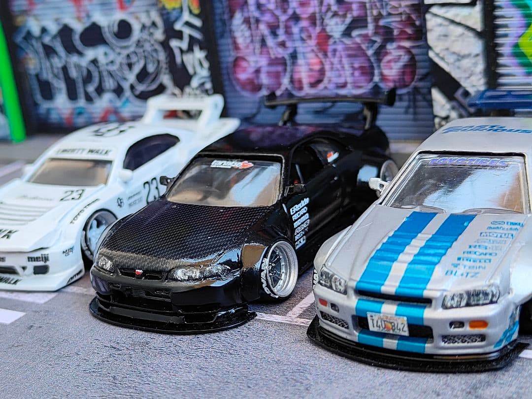 ホットウィールカスタム 日産 R4 GTR ワイスピ ☆深リム☆トミカ改造☆
