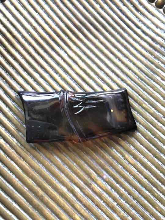 アンティーク帯留55x23ミリ　竹節　本鼈甲