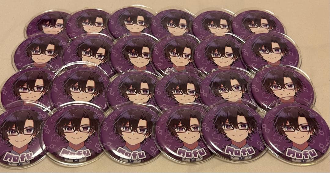 カラフルピーチ【もふ】缶バッジまとめ売り 75個