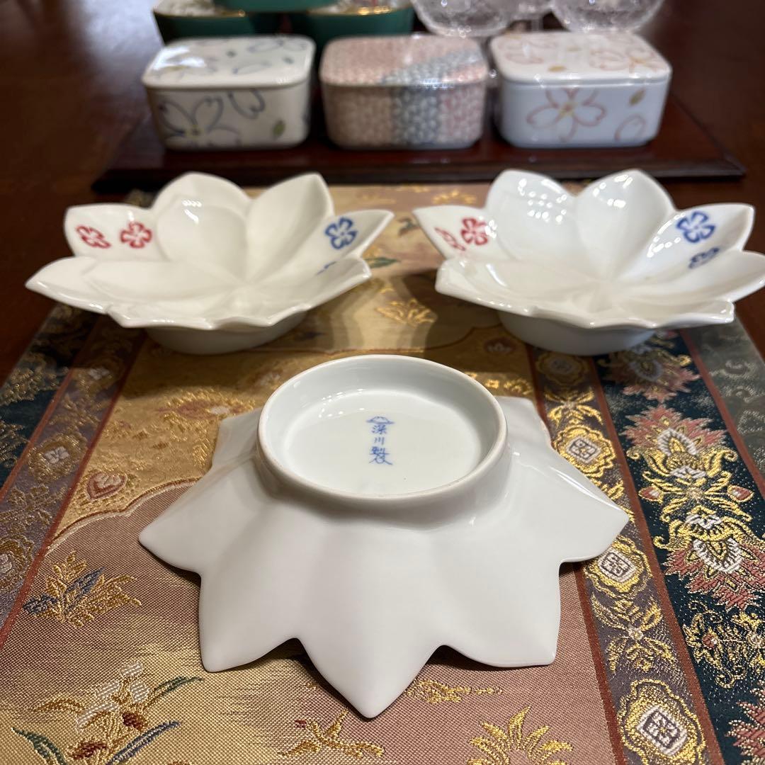 特選✨３人様お膳【深川製磁・陶悦・風雅Crystal・蓋物・乃りたけ他】18品