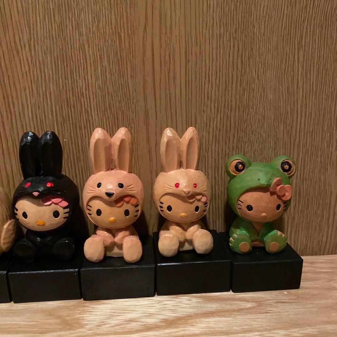 ハローキティ　木彫り　最終値下げ