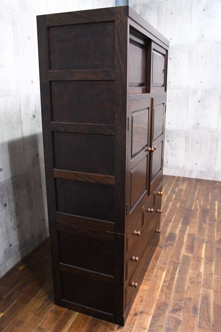 EGK63 松本民芸家具 D型 和箪笥 水目桜/ミズメザクラ 無垢材 チェスト