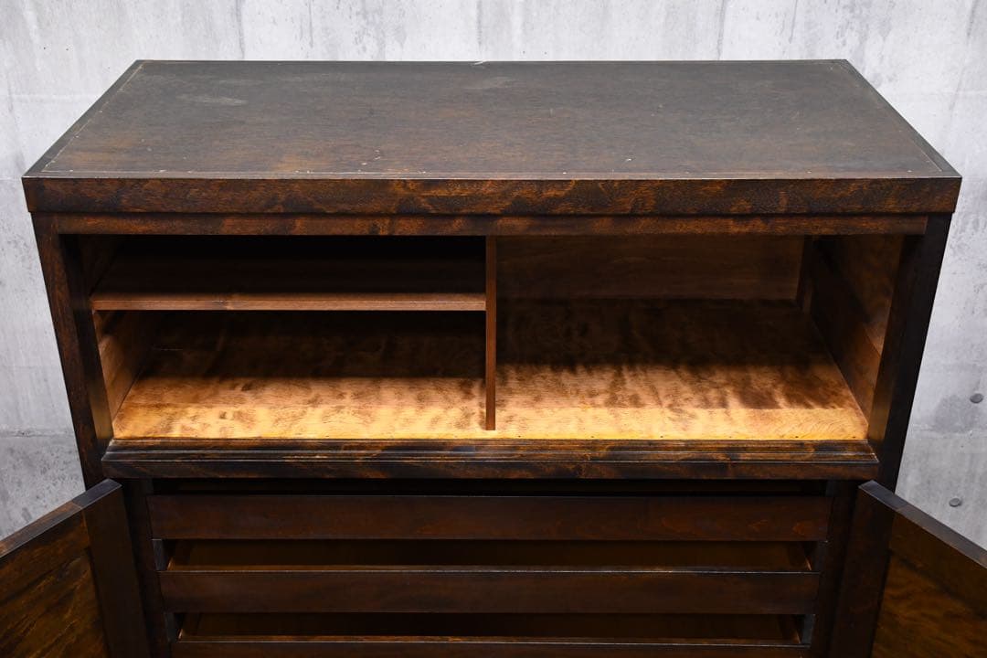 EGK63 松本民芸家具 D型 和箪笥 水目桜/ミズメザクラ 無垢材 チェスト