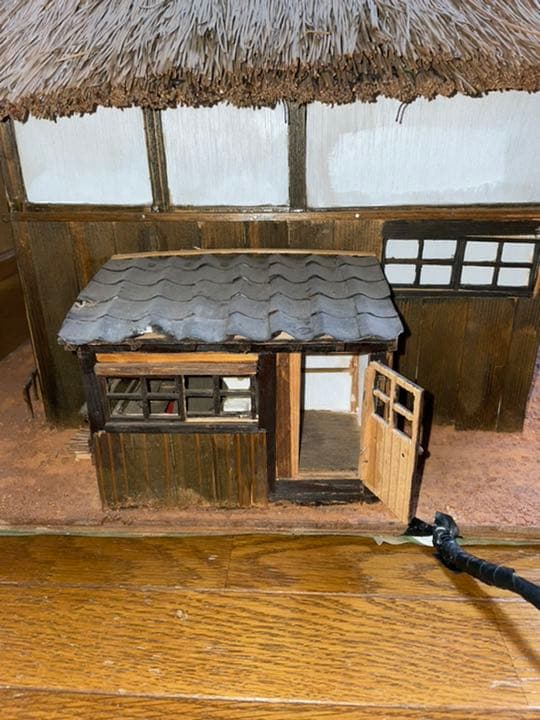 昔の日本住宅のジオラマ