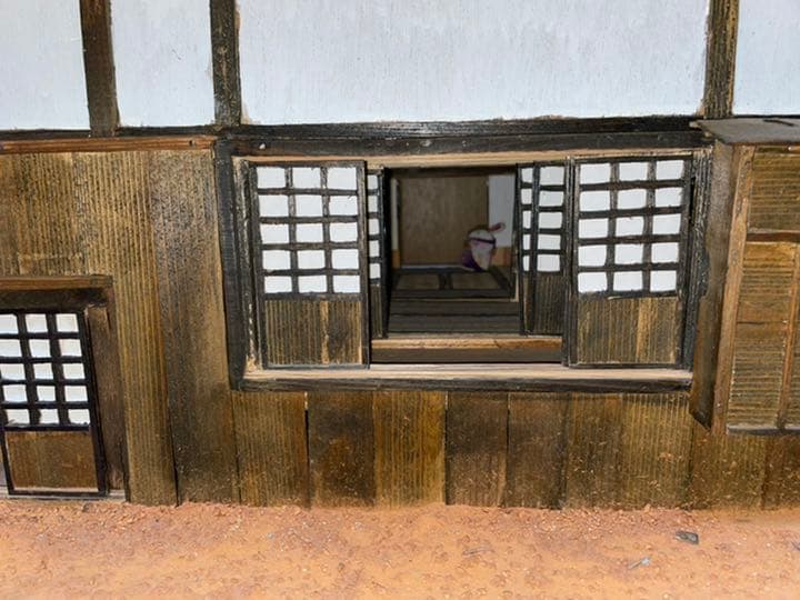 昔の日本住宅のジオラマ