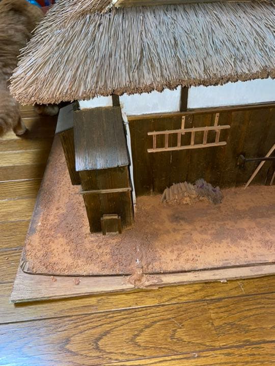 昔の日本住宅のジオラマ