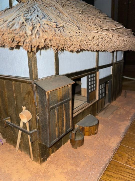 昔の日本住宅のジオラマ