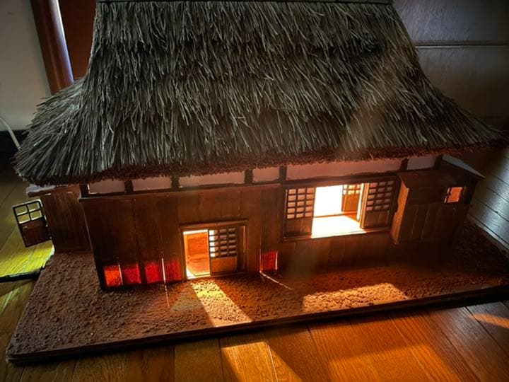 昔の日本住宅のジオラマ