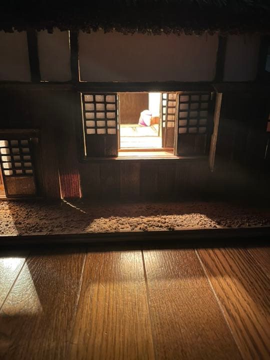 昔の日本住宅のジオラマ