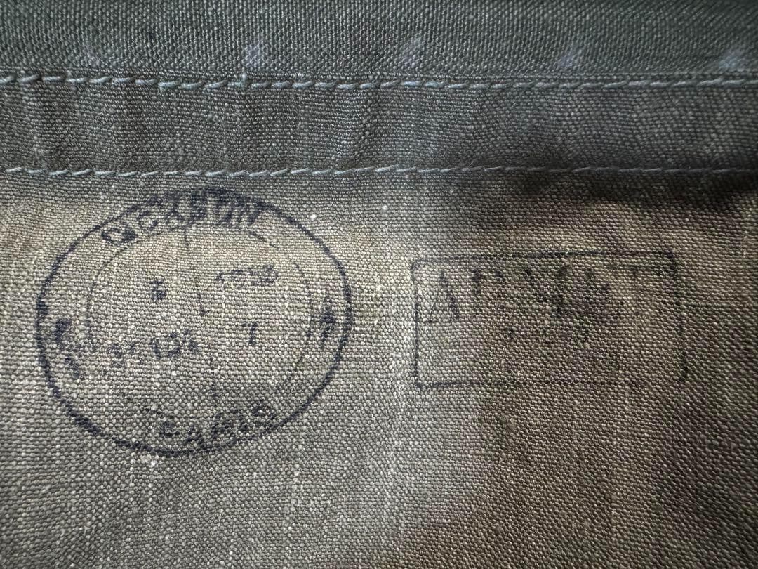 フランス軍 実物 ダッフルバッグ リネン