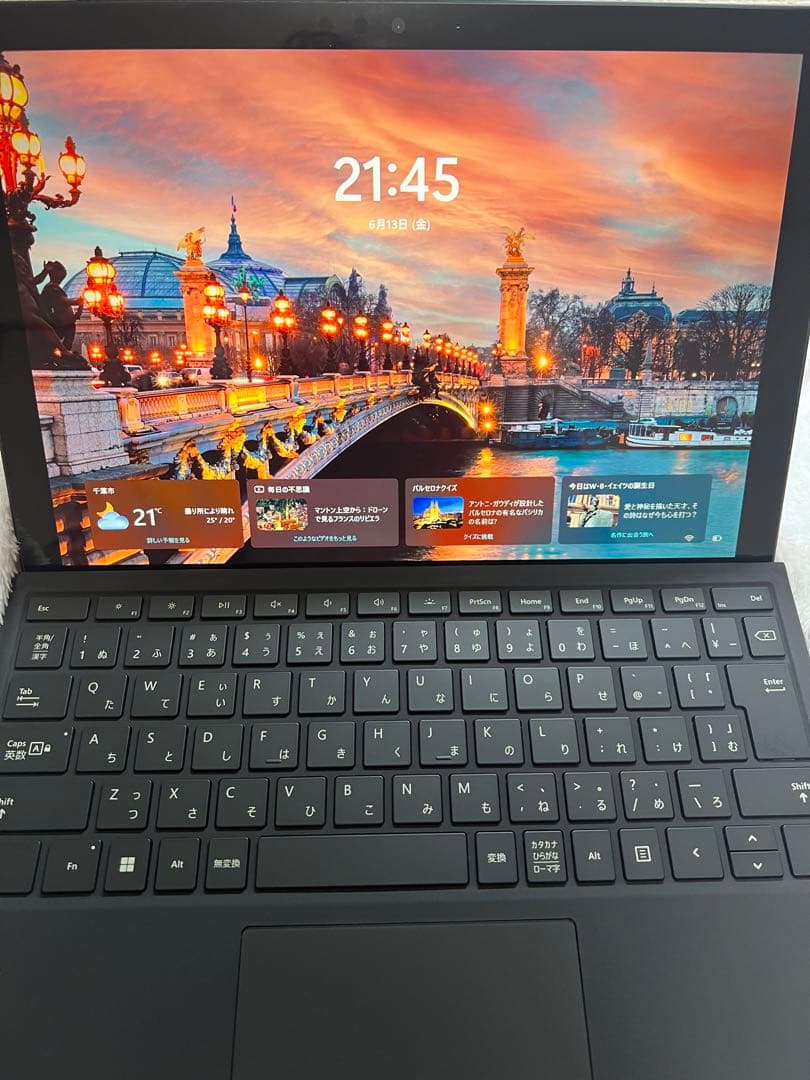 美品)office2024 認証済み 黒Surface pro6 Core i7