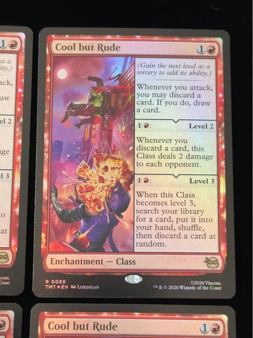 【foil】華麗だが無礼者　英語　4枚セット