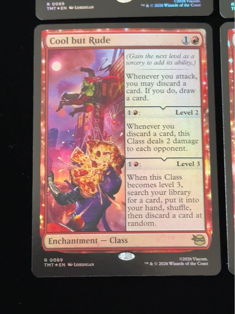 【foil】華麗だが無礼者　英語　4枚セット