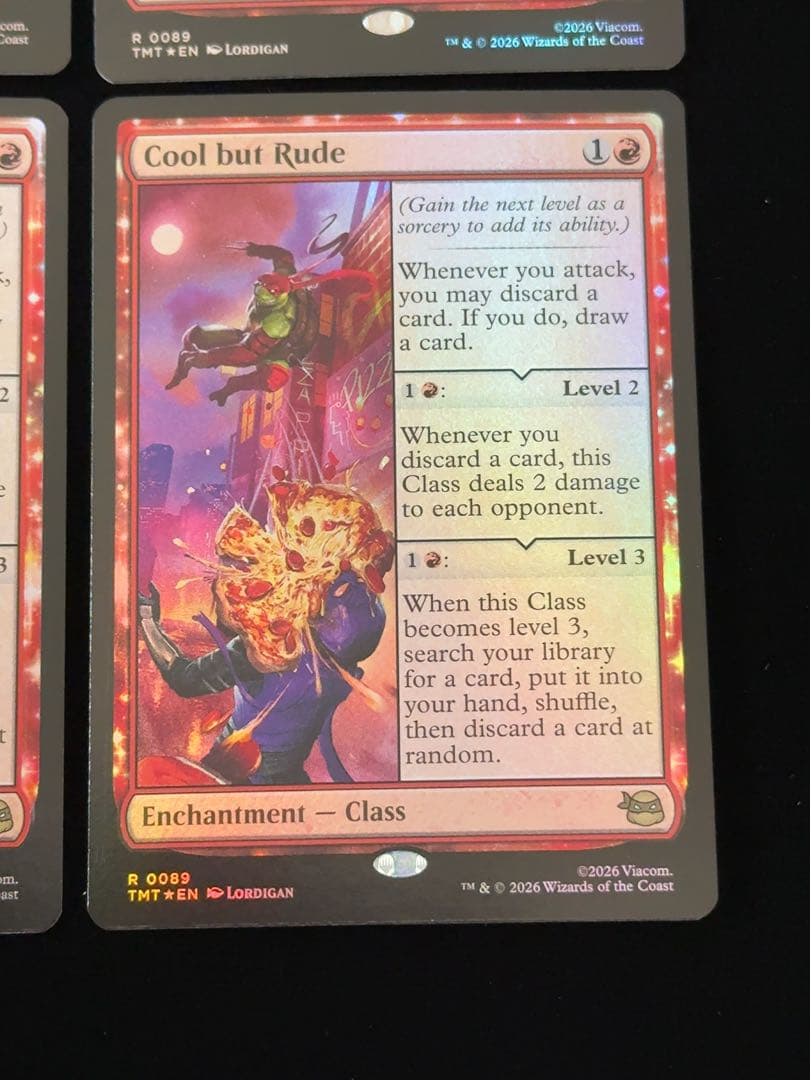 【foil】華麗だが無礼者　英語　4枚セット