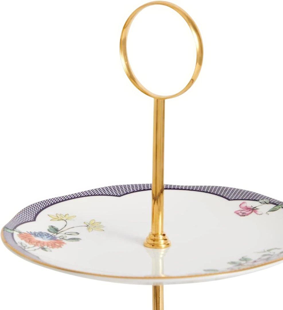  Fortune 花柄の3段ケーキスタンド 組立式