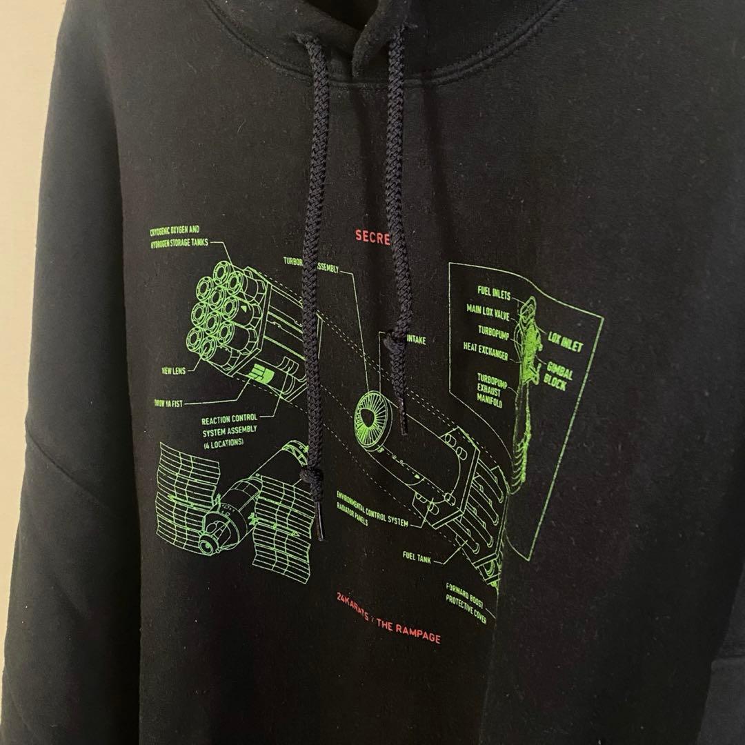 throw ya fist パーカー XL ランペ hoodie