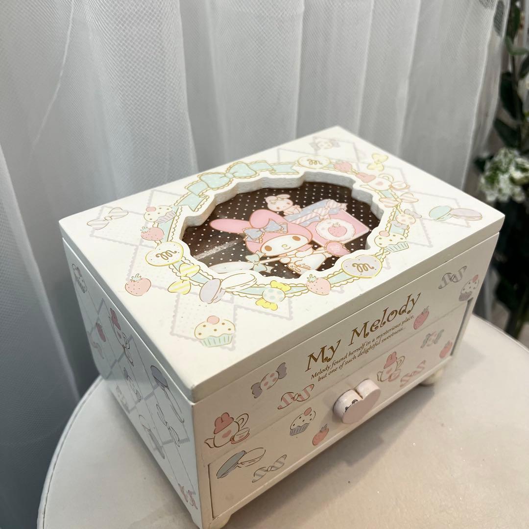 マイメロディ　サンリオ　木製　ジュエリーケース　アクセサリーケース