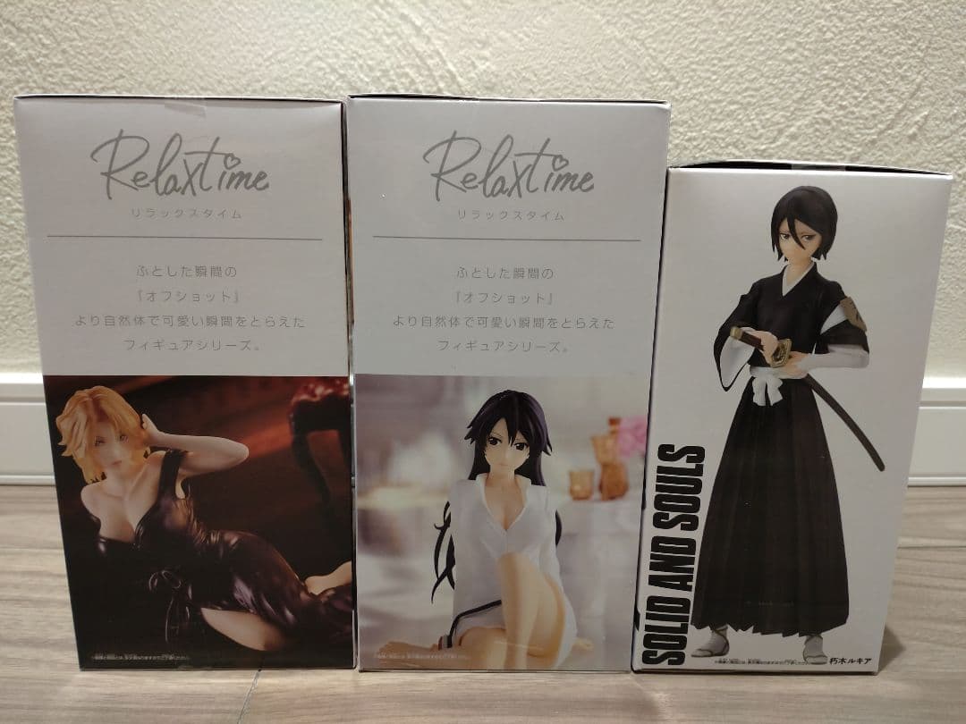 未開封BLEACHフィギュア　朽木ルキアSOLID　乱菊バンビエッタRelax