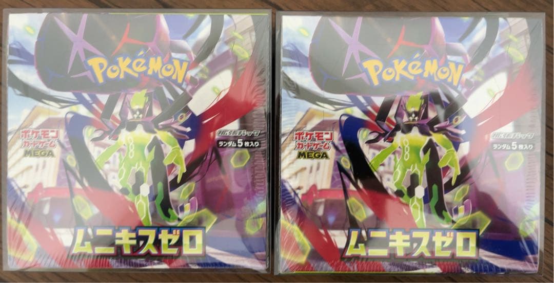 【新品未開封シュリンク付き】ポケモンカード　ムニキスゼロ ２BOX