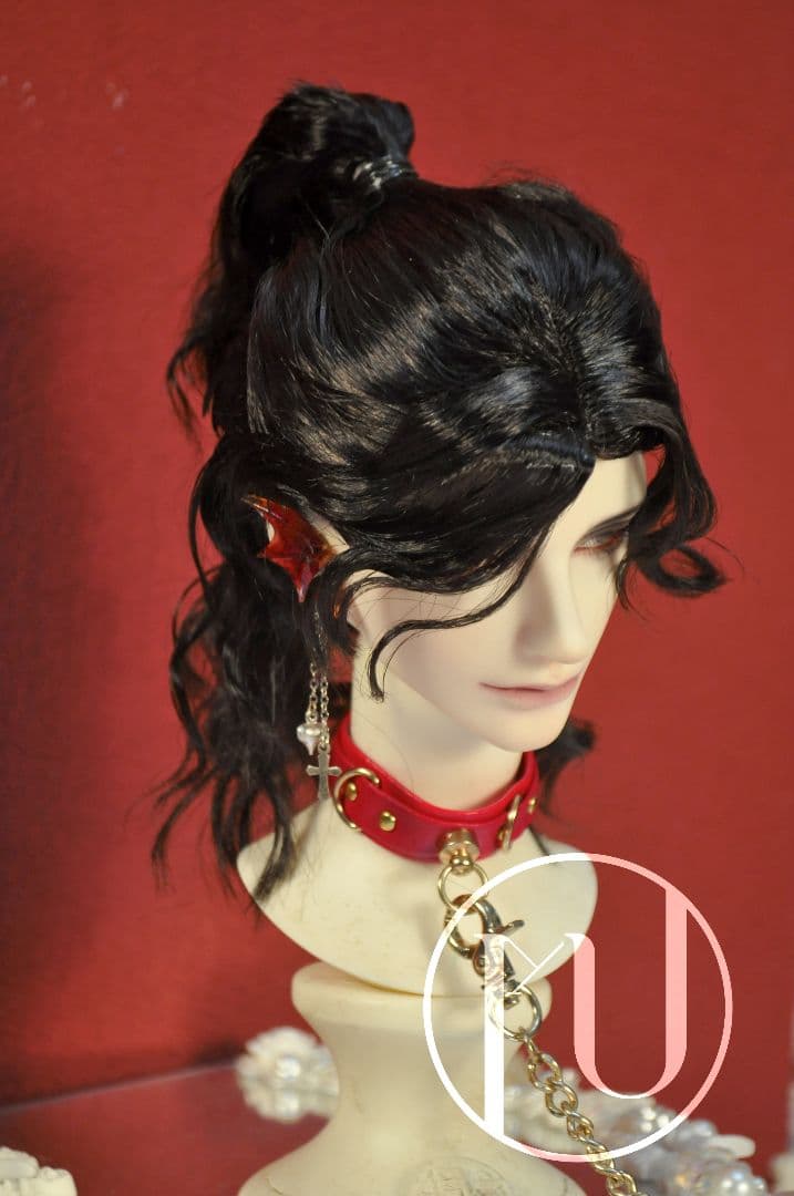 AS24 BJD 1/3 人形 ドール　用ウィッグ カツラ 耐熱 ハンドメイド