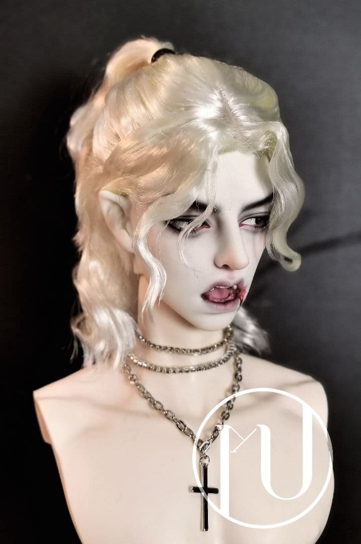 AS24 BJD 1/3 人形 ドール　用ウィッグ カツラ 耐熱 ハンドメイド