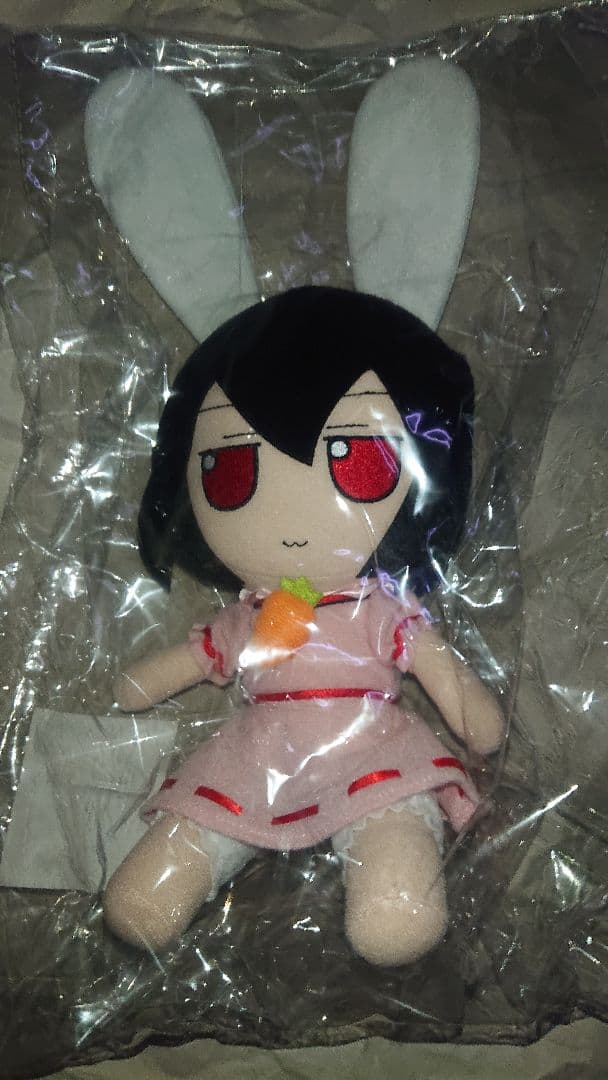 新品未開封 特典缶バッジ付き ふもふも3体セット(うどんげ2種類、てゐ)
