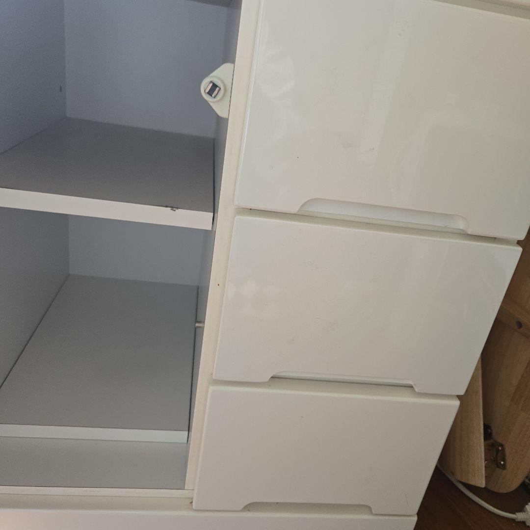 食器棚 スリム レンジボード キッチンボード キッチン収納 ホワイト