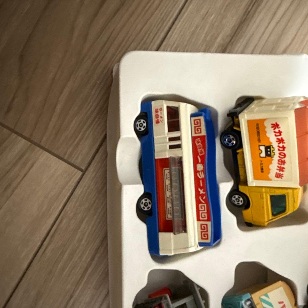 トミカ たべもの販売車セット ビデオ付 日本製 トミー 赤ロゴ TOMY