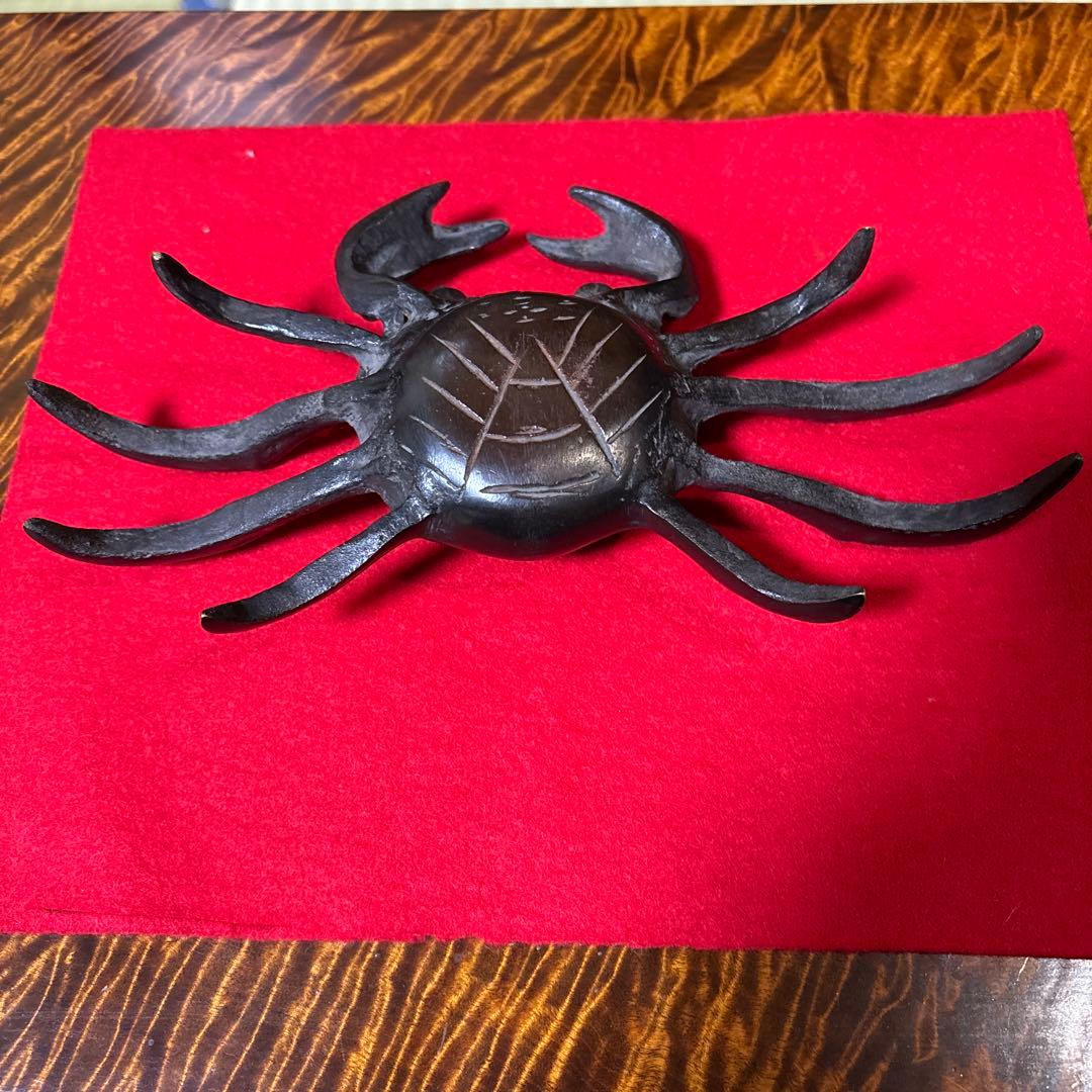#骨董　カニの置物