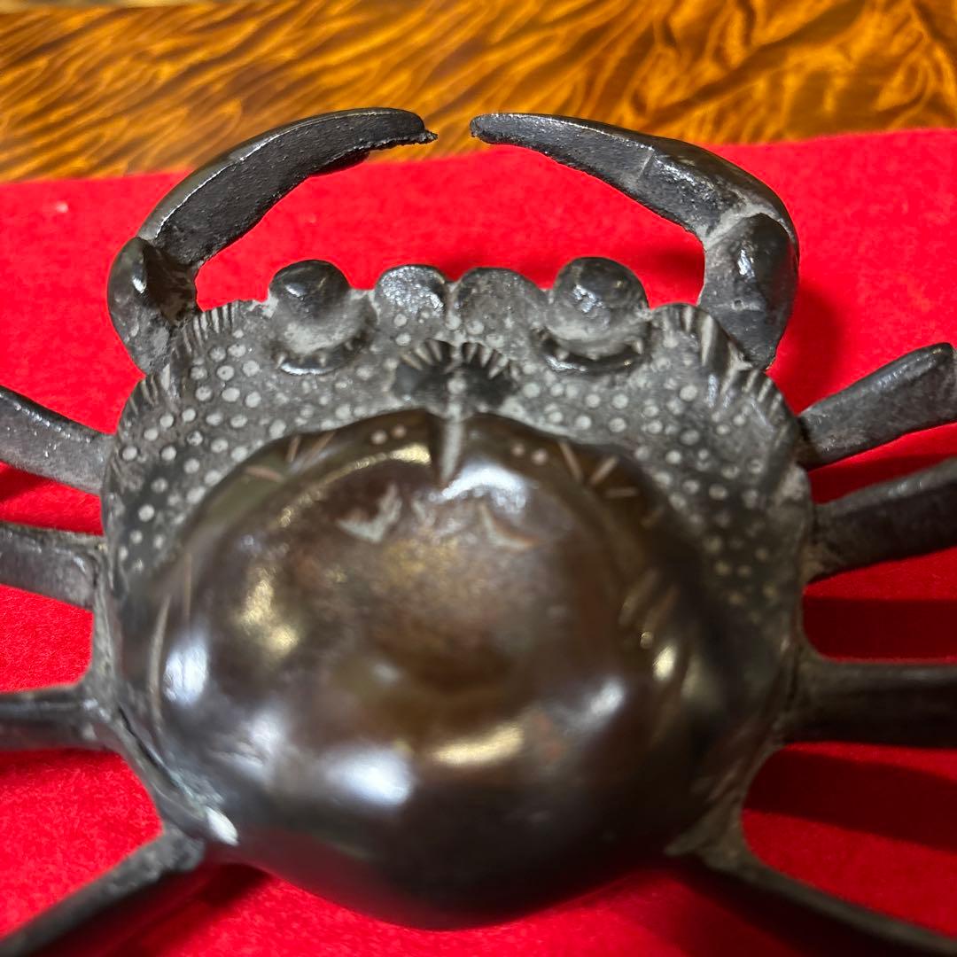 #骨董　カニの置物