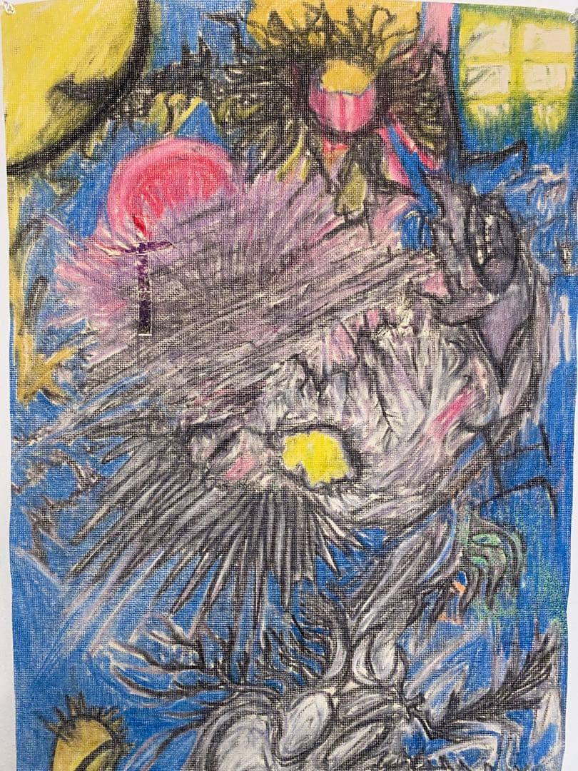 題名“Night wing” 値下げ交渉不可 MARCELINE作　自作絵画