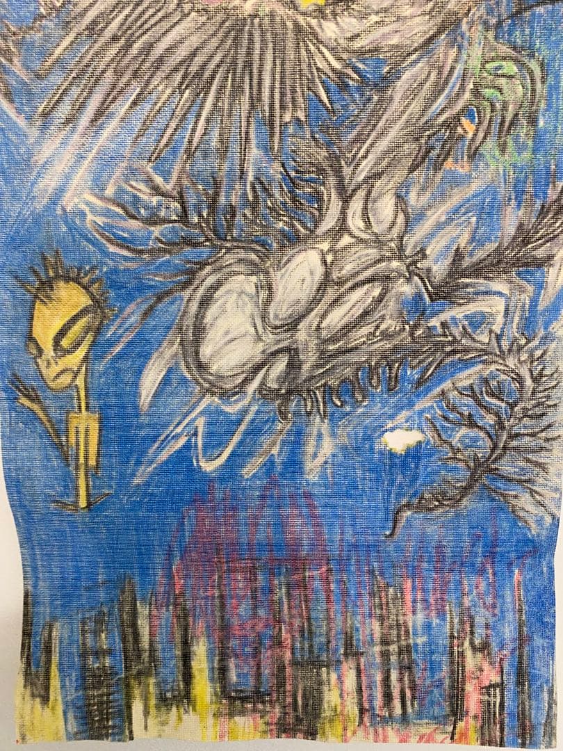 題名“Night wing” 値下げ交渉不可 MARCELINE作　自作絵画