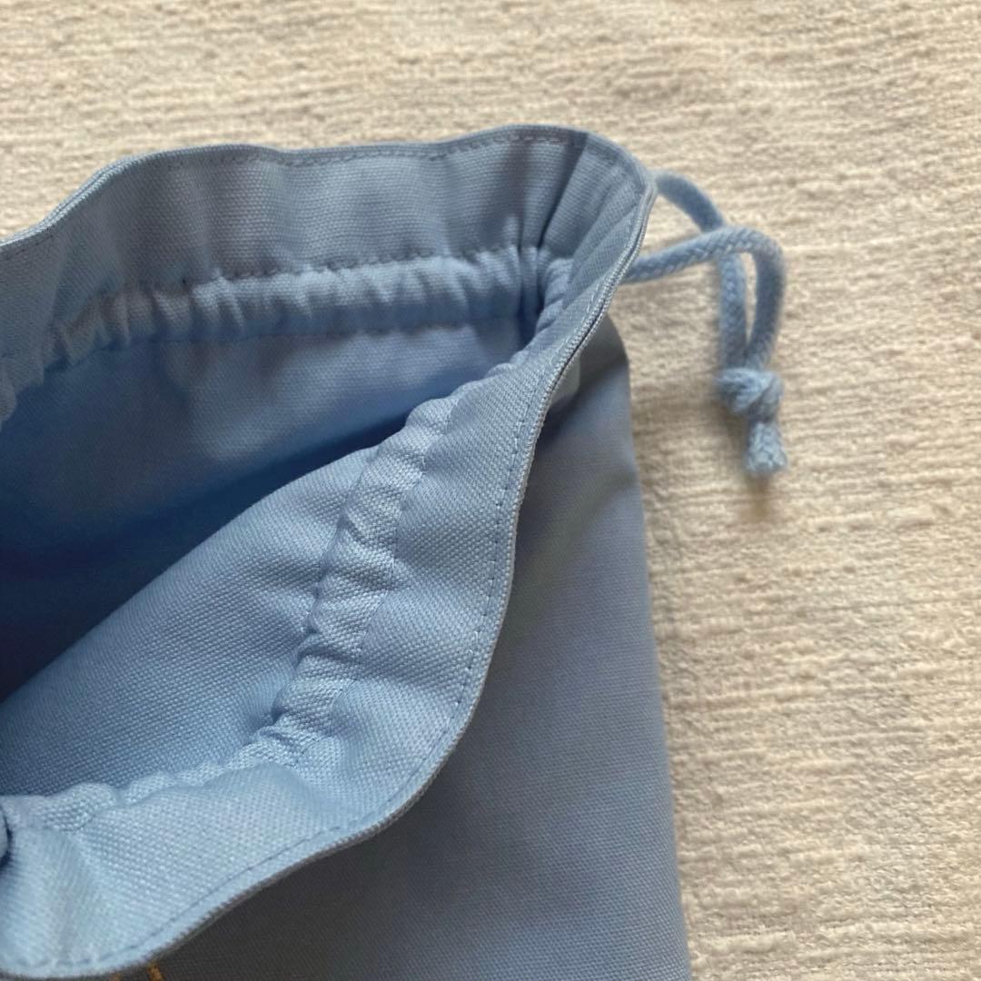 ぽち！小花柄フリルレッスンバッグ+上履き袋+体操服袋+給食袋　くすみブルー