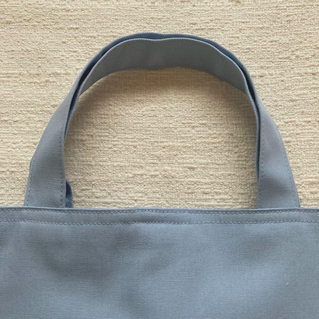 ぽち！小花柄フリルレッスンバッグ+上履き袋+体操服袋+給食袋　くすみブルー