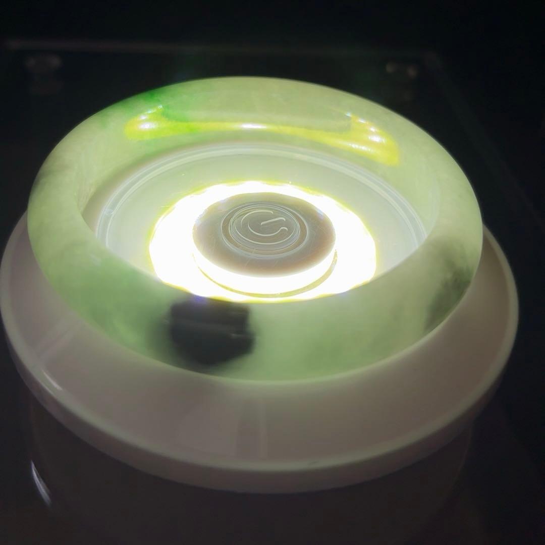 最終値下げ　翡翠バングル　内径約57mm ブレスレット