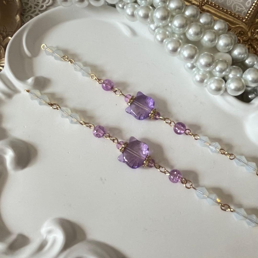 ♪❤️ 猫　ねこ　メガネチェーン　マスクチェーン　ハンドメイド