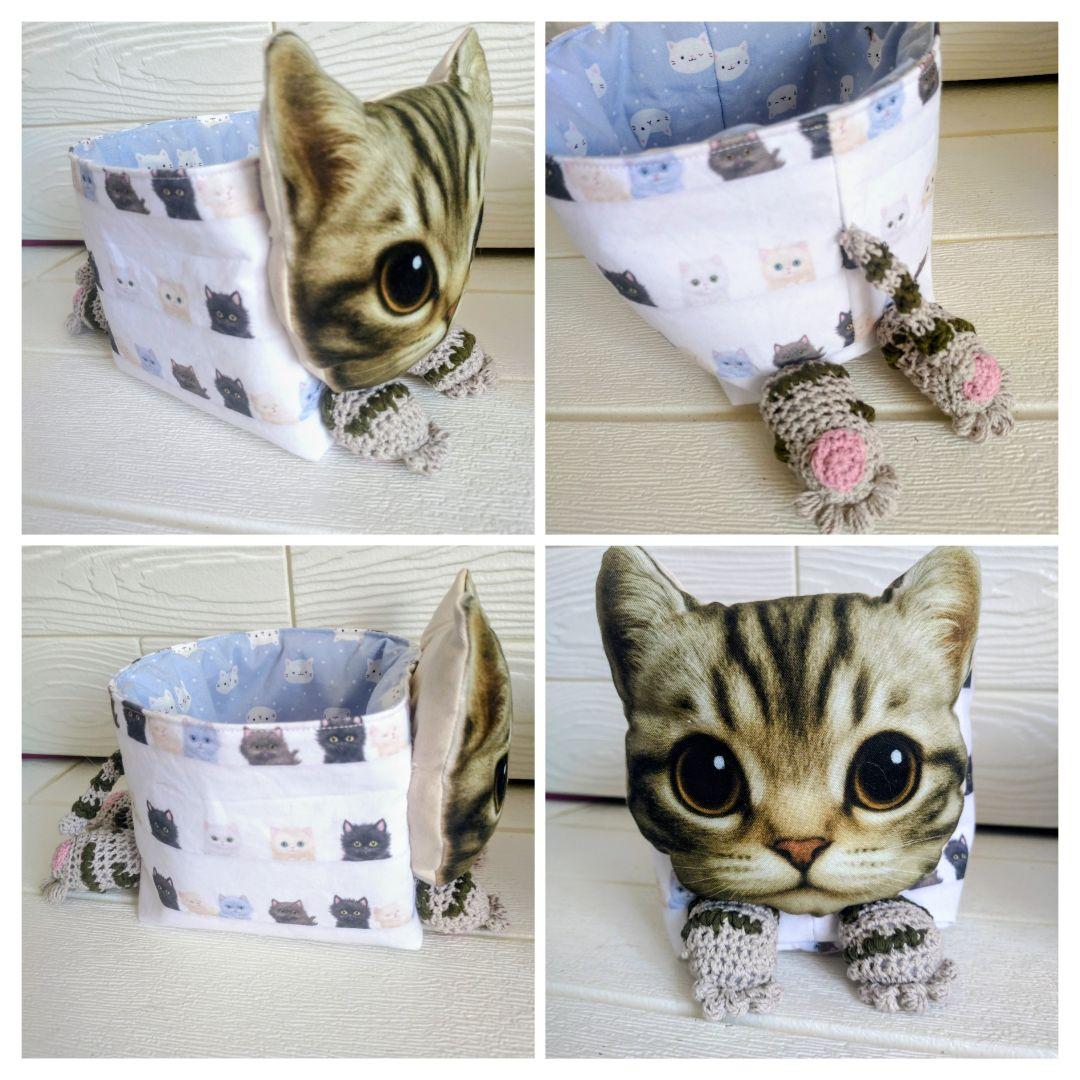 ななちゃん様リクエスト☆猫ちゃんトリオの布バスケット☆