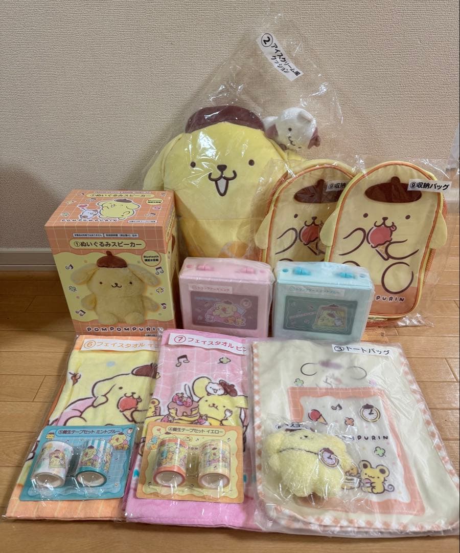 ☆新品未開封☆サンリオくじ　ポムポムプリン当たりくじ　セミコンプリート