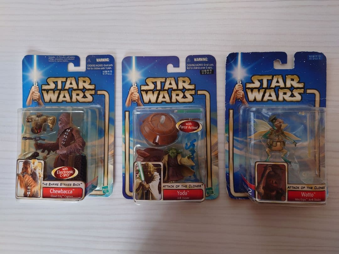 スターウォーズ　ワトー・ヨーダ・チューバッカ　ベーシックフィギュア