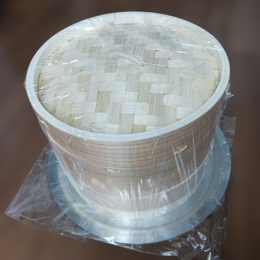 照宝　杉せいろ　蒸籠　セイロ　21cm 2段 蒸し板セット