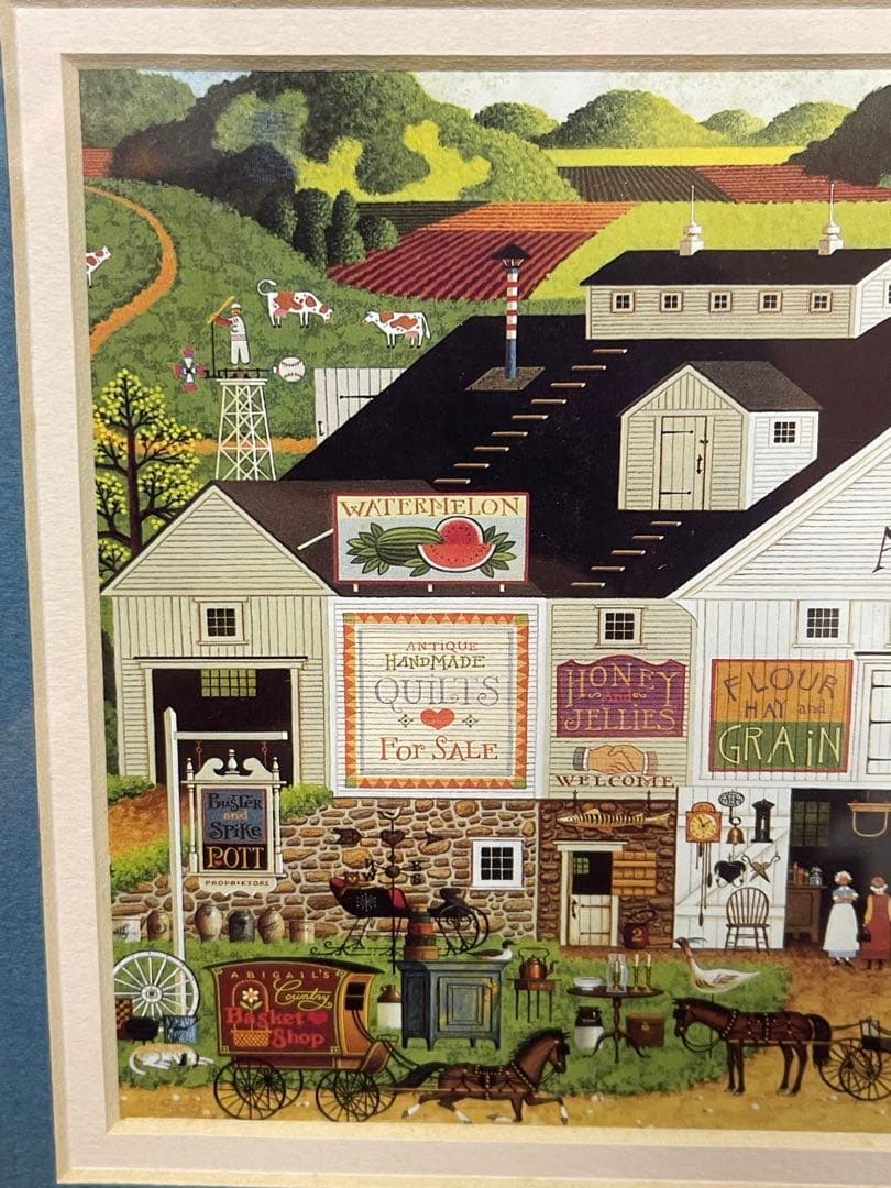 ina’s Country Creations アンティーク額装アート