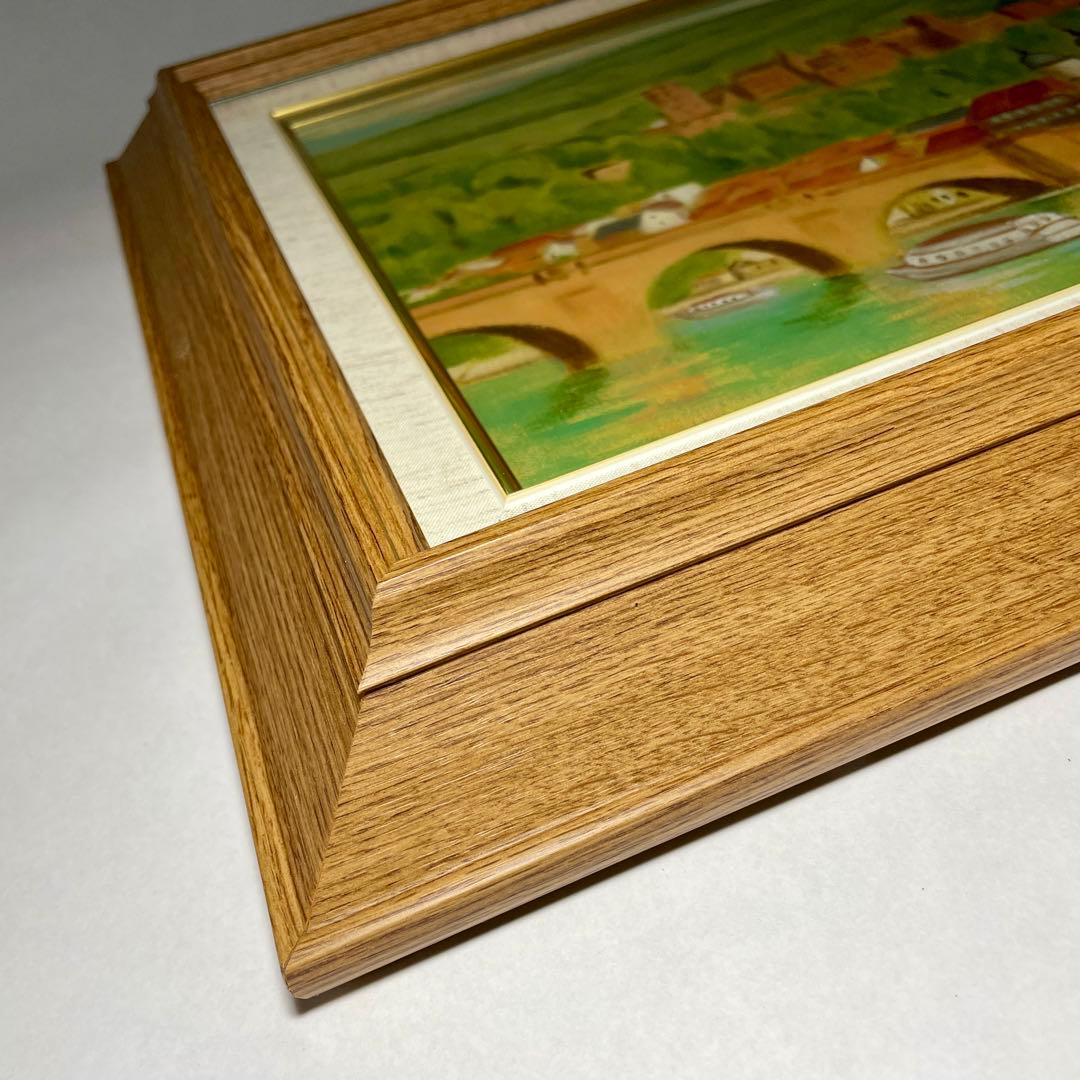 ◆油彩画 【小坂健三】『古城（ハイデンベルグ）』 F4号 元太平洋美術会副会長◆